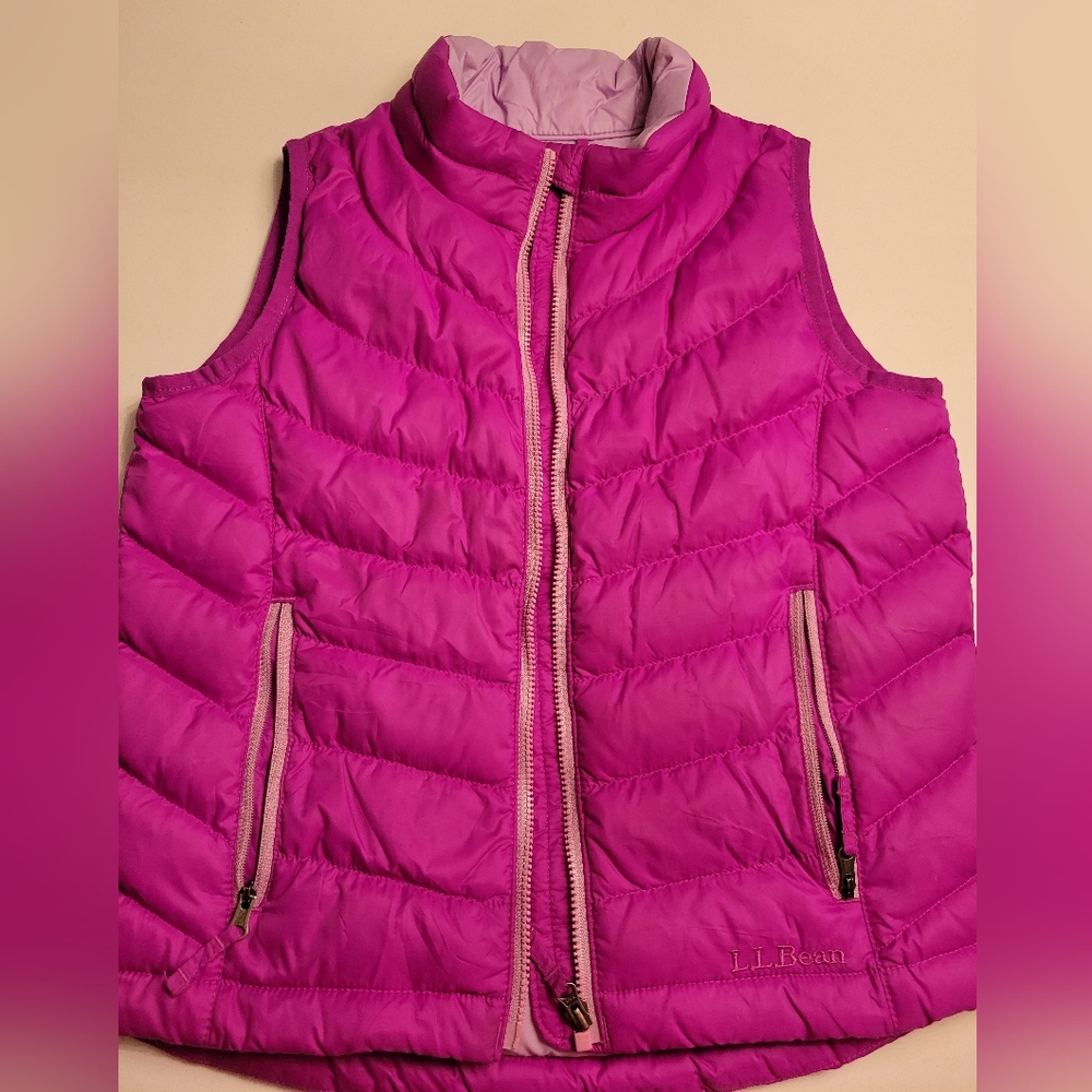 LL Bean Puffer vest- girls